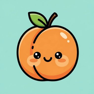 Güzel bir portakal karikatürü.