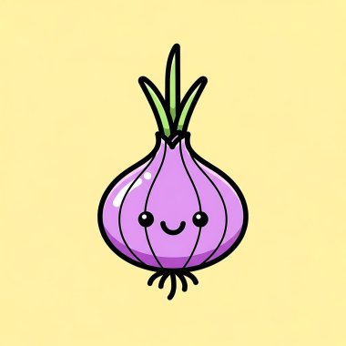 hand drawn onion cartoon