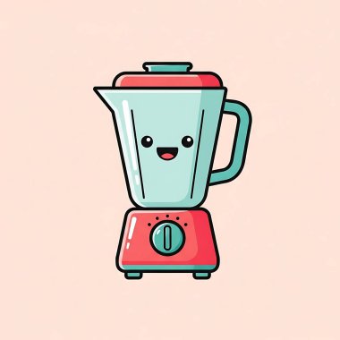 Şirin çizgi film kahve makinesi.