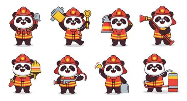 Farklı çizgi film itfaiyecileri.