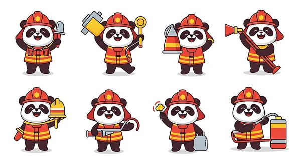 Farklı çizgi film itfaiyecileri.