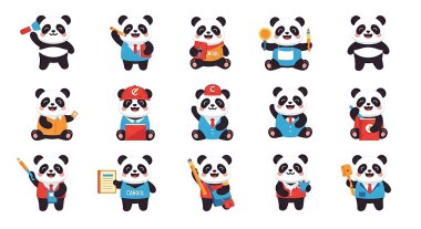 Şirin panda çizgi film seti