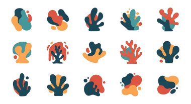 El çizimleri soyut şekiller, soyut arkaplan. vektör illüstrasyonu.