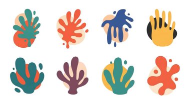 El boyası, suluboya, soyut elementler, vektör, illüstrasyon