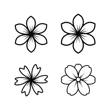 flower vector icon illustration design template