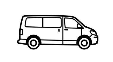 bus taşıma simgesi vektör illüstrasyonu