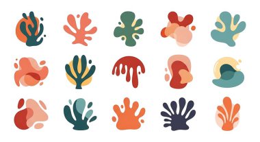 Soyut şekiller ve formlar. vektör illüstrasyonu