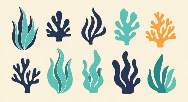 Deniz hayvanlarının vektör koleksiyonu