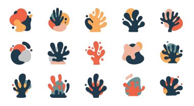 soyut el çizimi şekiller ayarlandı.