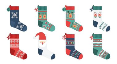 Noel dekoratif unsurları. vektör illüstrasyonu.