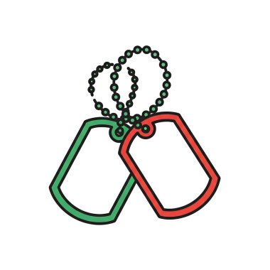 Yılbaşı dekorasyon simgesi, vektör illüstrasyonu