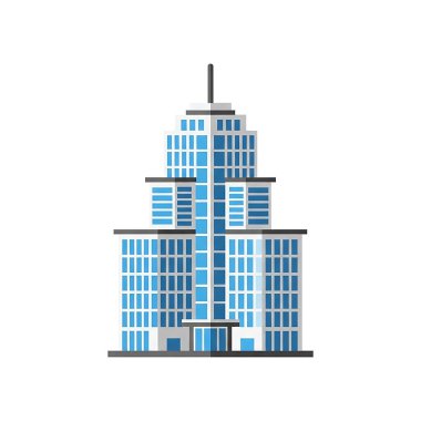Şehir binaları ikon vektör illüstrasyon tasarımı