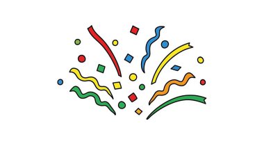 havai fişek vektör çizim logo şablonu