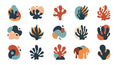 soyut şekillerin vektör illüstrasyonu.