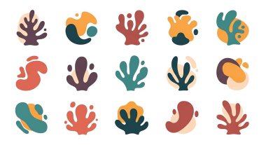 El çizimi soyut elementler. vektör illüstrasyonu.