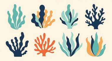 Deniz bitkileri, deniz ve deniz bitkileri, deniz bitkileri, su altı mercanları. Deniz yaşamı, deniz altı suları, mercan resifleri, mercan resifleri. mercan