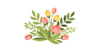 Lale çiçekli buket