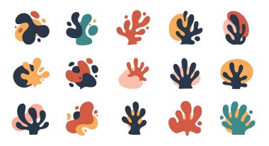 El çizimleri, soyut şekiller, karalama tasarımı. vektör illüstrasyonu.