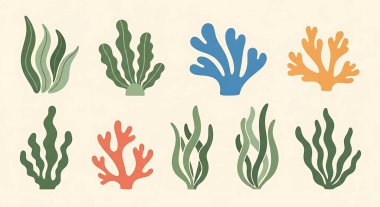 El yapımı deniz bitkileri.