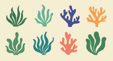 Deniz bitkileri seti