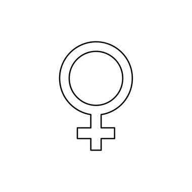 kadın vektör illüstrasyon simgesi