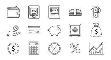 para simgesi seti, düz biçim