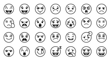 duygu simgelerinin vektör kümesi