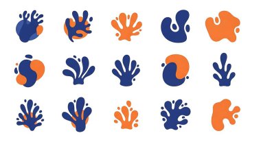 soyut şekillerin vektör kümesi.