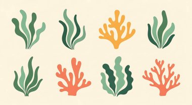 Deniz bitkileri seti