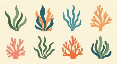 Tropikal bitkilerle dolu. vektör illüstrasyonu