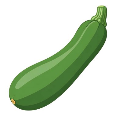 Salatalık simgesi, karikatür tarzı