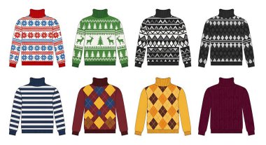 Kazak koleksiyonu. vektör koleksiyonu.