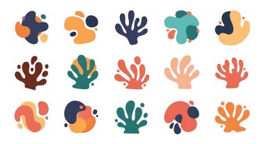 Elle çizilmiş düz simgeler. vektör illüstrasyonu