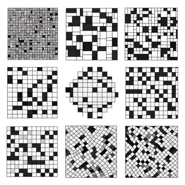 soyut geometrik desen bir dizi