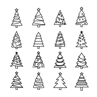 Noel ağacı seti, taslak biçimi
