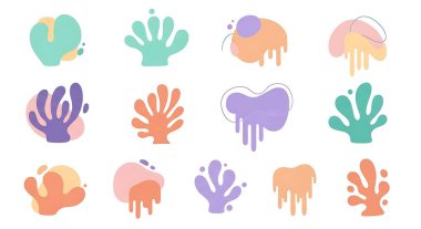 soyut el çizim simgeleriyle ayarla.