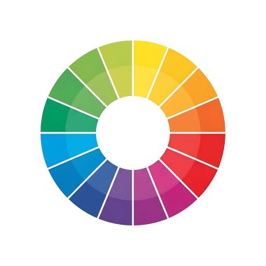 renk grafiği vektör illüstrasyonu