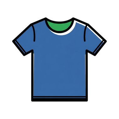 izole edilmiş mavi gömlek tasarım vektörü