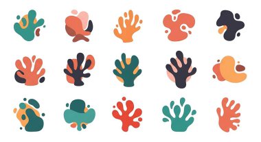 el çizimi soyut şekiller.