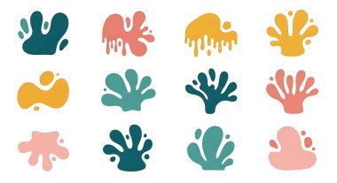 soyut el çizimi karalama şekilleri, vektör illüstrasyonu