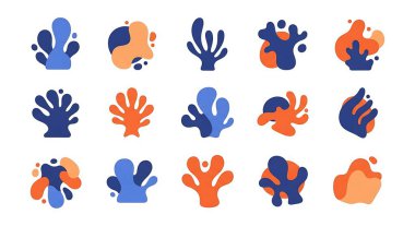 İnsan eli simgeleri belirler. Düz vektör çizimi. beyaz arkaplanda izole.