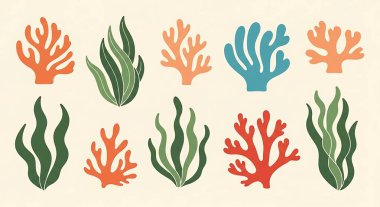 El yapımı deniz bitkileri.