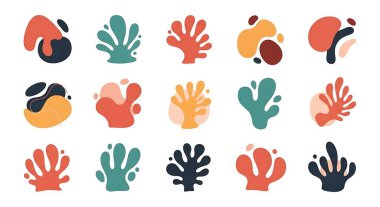 İnsan elinin farklı soyut simgeleri. Vektör çizimi. düz dizayn