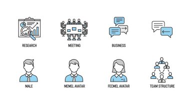 İş ve finans vektör illüstrasyonu