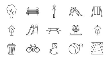 oyun alanı simgeleri dizisi