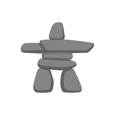 İzole taş ikon vektör tasarımı