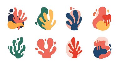 El çizimi vektör çizimi seti.