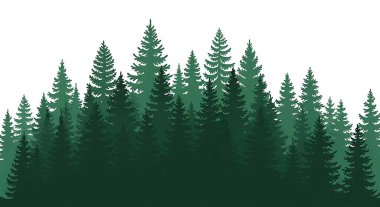 Çam ağacıyla Noel ormanı