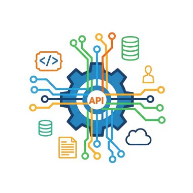 Seo simgesinin vektör illüstrasyonu