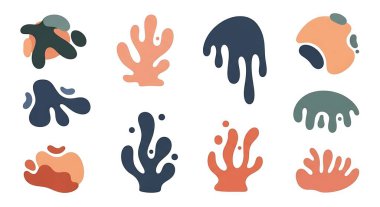 Çeşitli soyut el çizimlerinin vektör kümesi